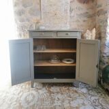 Restored parisian buffet in grey