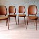 4 Baumann chairs model Pégase, 1960