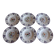 Set of 6 Longwy plates model Rouen
