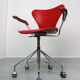 Chaise modèle 3217 Red Swivel par Arne Jacobsen pour Fritz Hansen