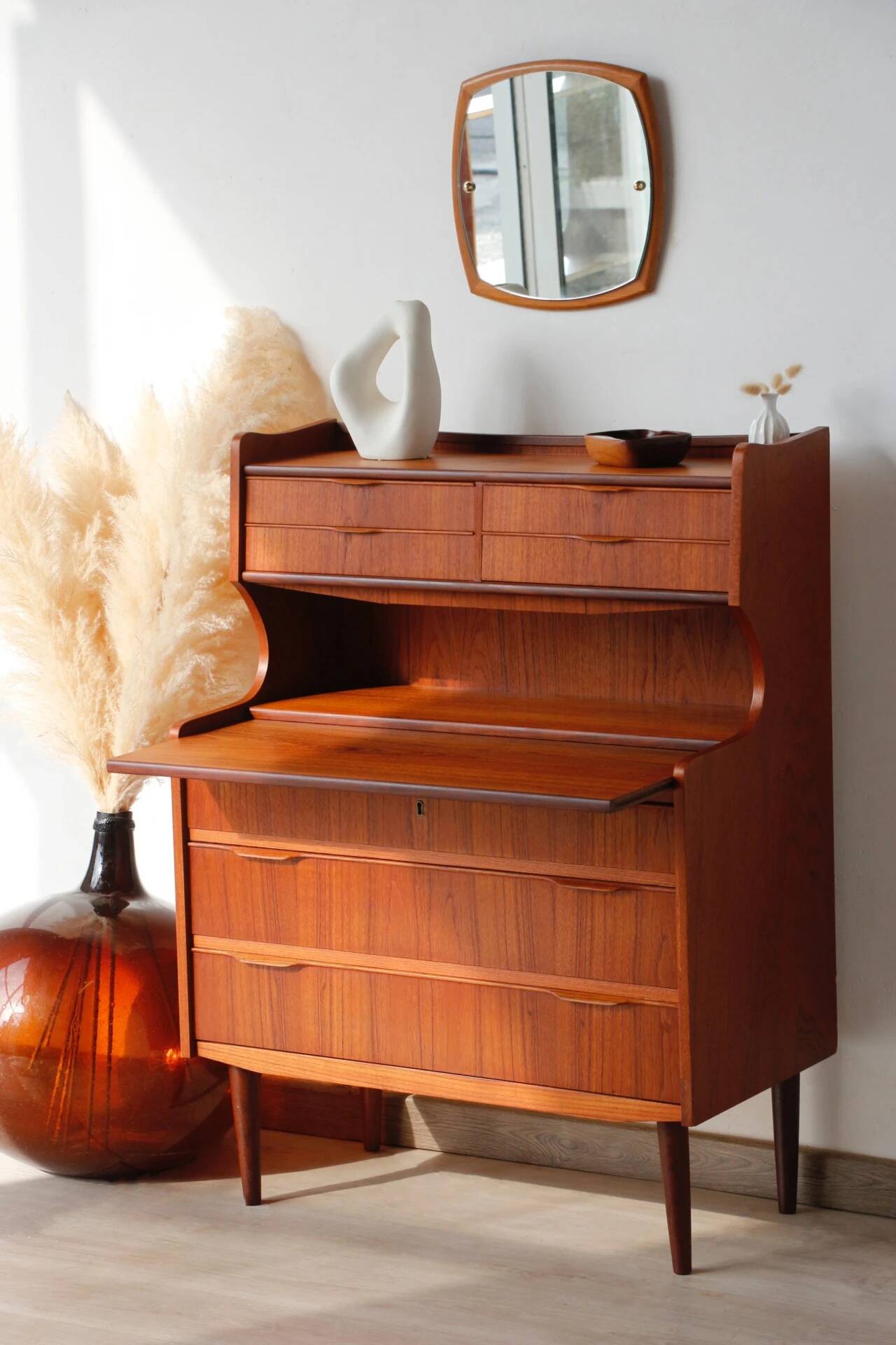 Danish teak secretary from the 1960s | Scandinavian design