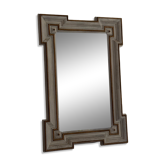 Art Nouveau wall mirror with a coloured gold frame by Meissen, 1930s, Germany.