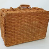 Rattan suitcase 70s