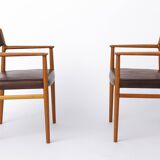 Pair of Arne Vodder Model 418 Armchairs, 1960s Danish Mid Century Teak