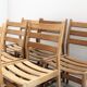 Series of six vintage Scandinavian oak chairs, Kurt Ostervig