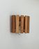 Vintage pine wall lamp, Sweden 1970