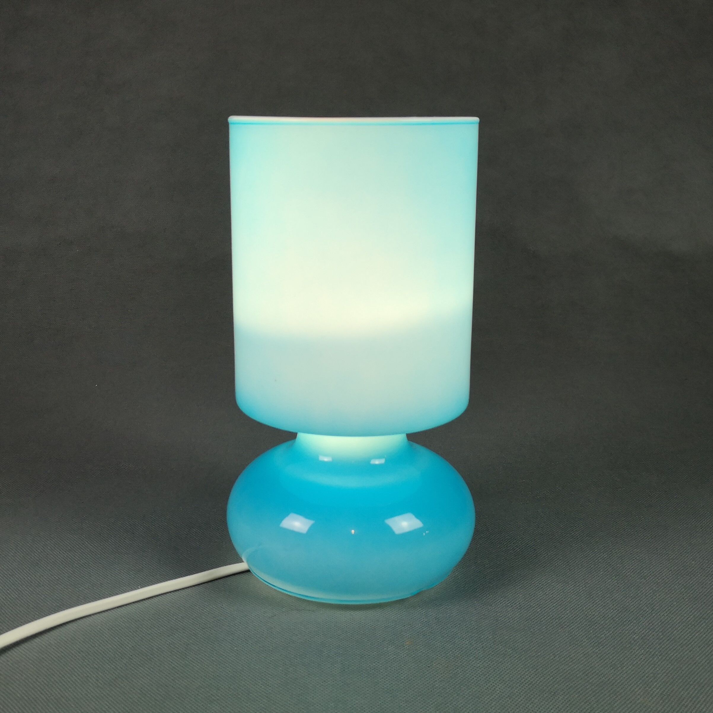 Lykta turquoise vintage lamp ikea opaline - vintage luminaire