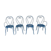 2 armchairs and 2 garden chairs