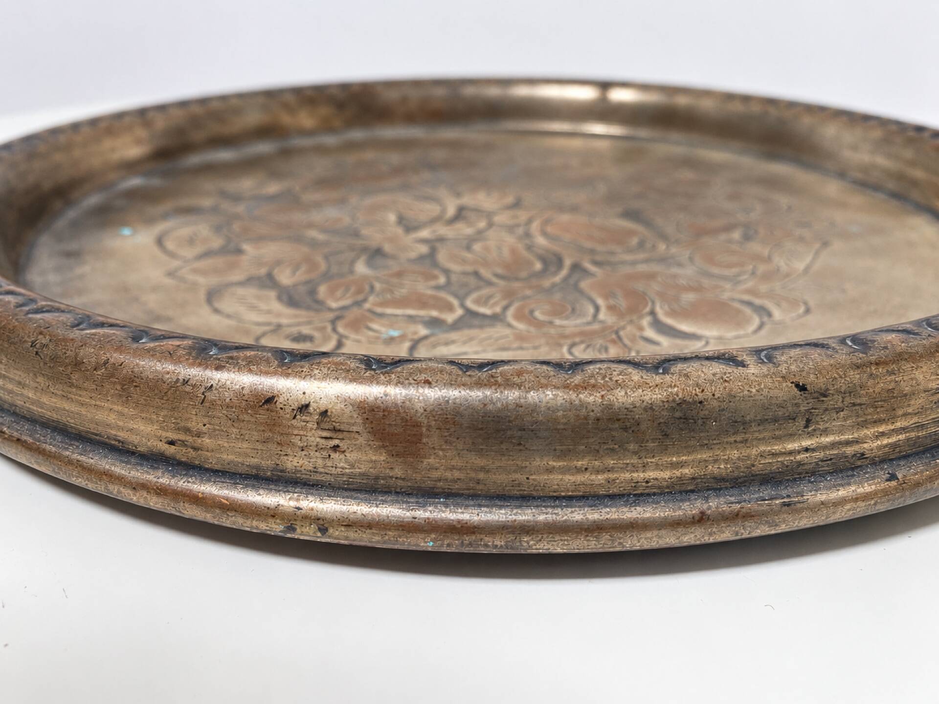 Vintage Zlatar Sarajevo copper silver-plated tray – Yugoslavia – 25 c