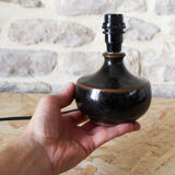 Bedside lamp foot in glazed stoneware François Baumlin