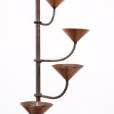 Scandinavian Brass standing candle stick 1960s