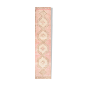 3X13 Turkish Oushak Runner Rug, 3x13 Oushak Runner Rug, 415x92Cm