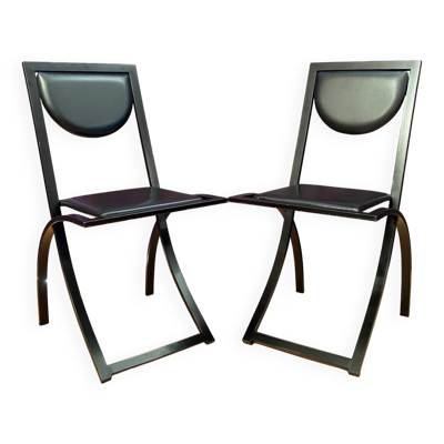 Pair of Sinus chairs designed by Karl Friedrich Förster, KFF, Germany, 1980