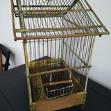 Old wooden birdcage