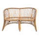 Banquette en rotin tressé vintage