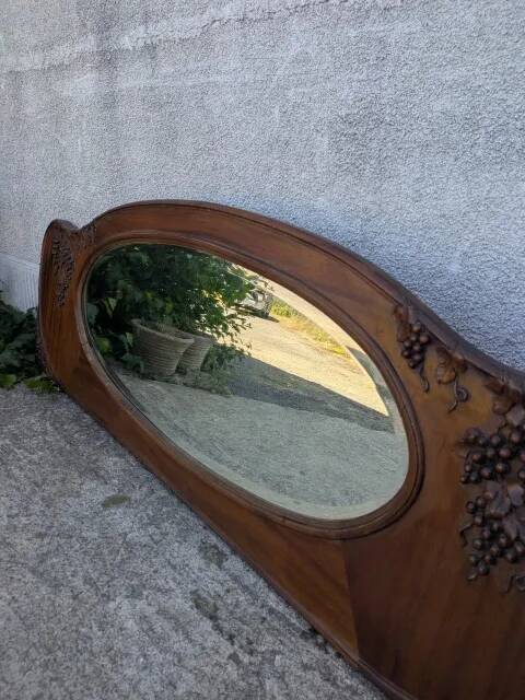 Miroir ovale biseauté
