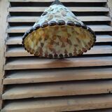 Glass mosaic pendant lamp Amber luminaire dp 092293