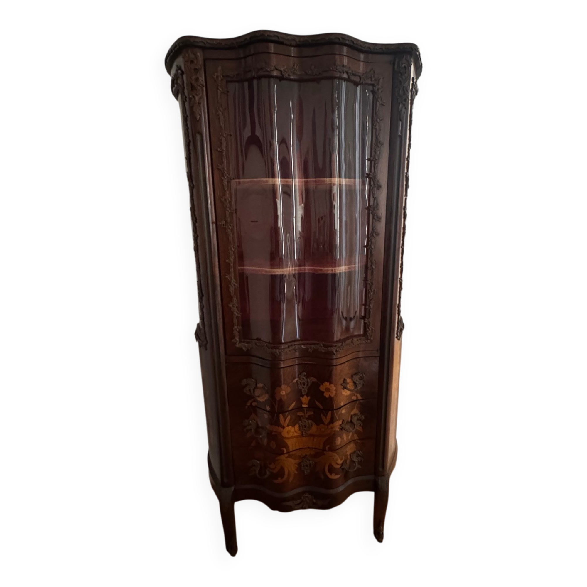Antique Napoleon III display cabinet