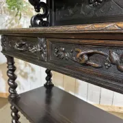 Dessert in oak from the late 19th century in the Henri II style.