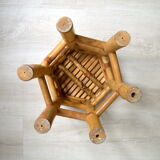 Bamboo plant holder stool