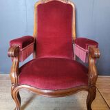 Authentic Voltaire reclining armchair in very good condition