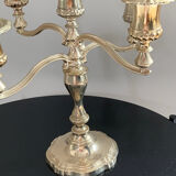 Silver metal candlestick