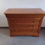 Cherry wood chest of drawers with four drawers
