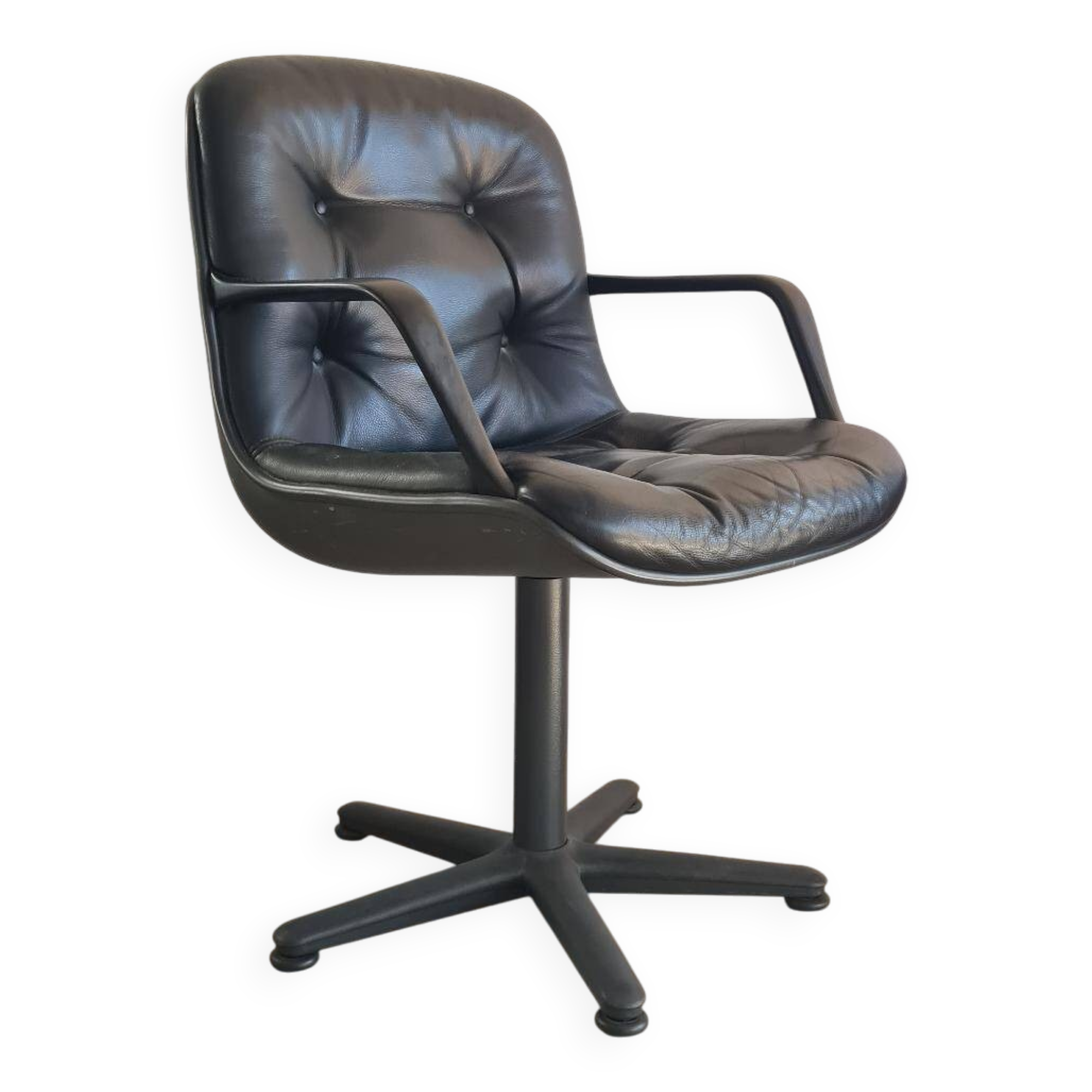 Stellcase Strafor Randall Buck DLG armchair by Pollock for Knoll