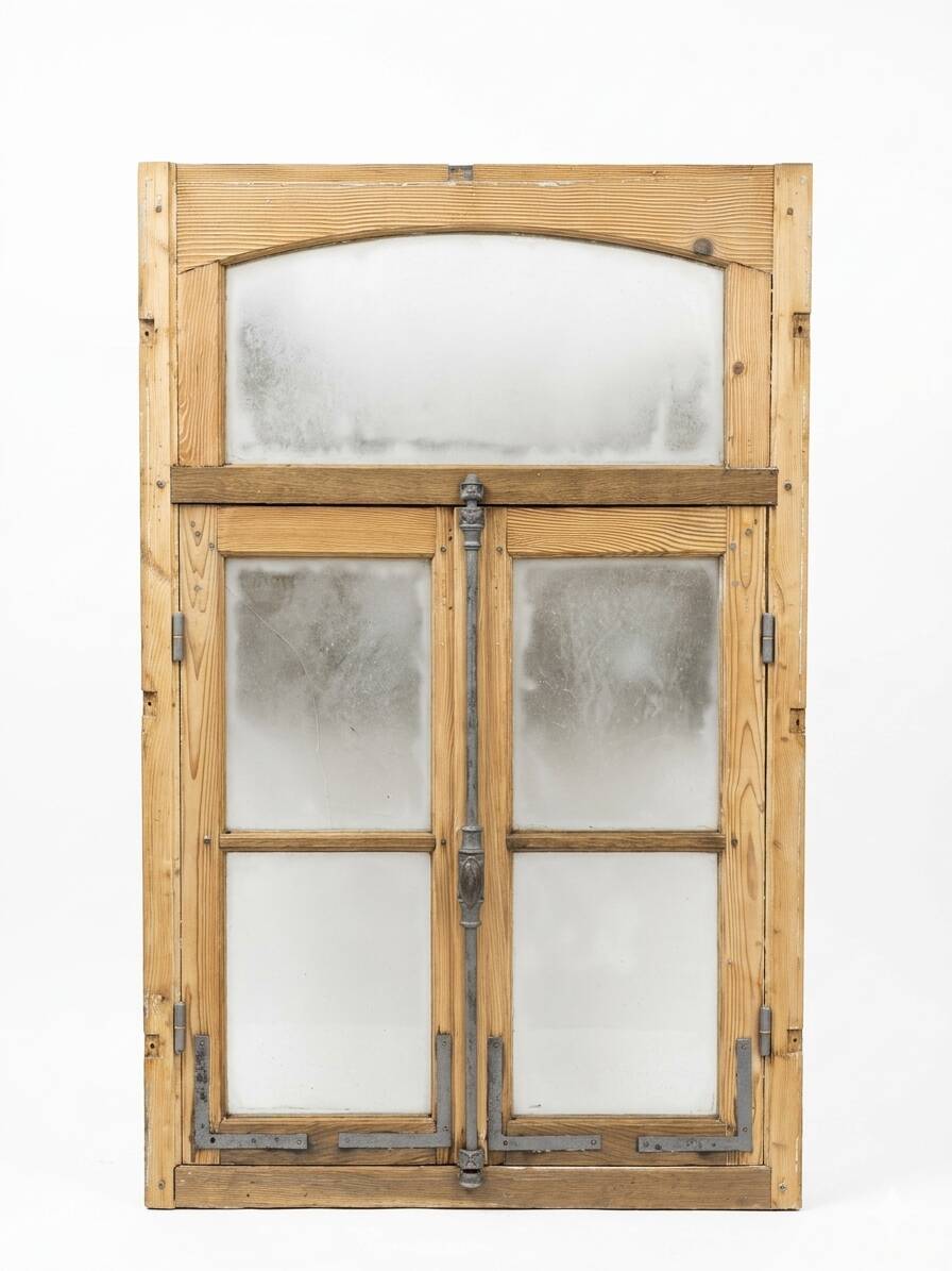 Old window with frame