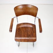 Chaise Bauhaus chrome restaurée par Rudolf Vichr Prag années 1930