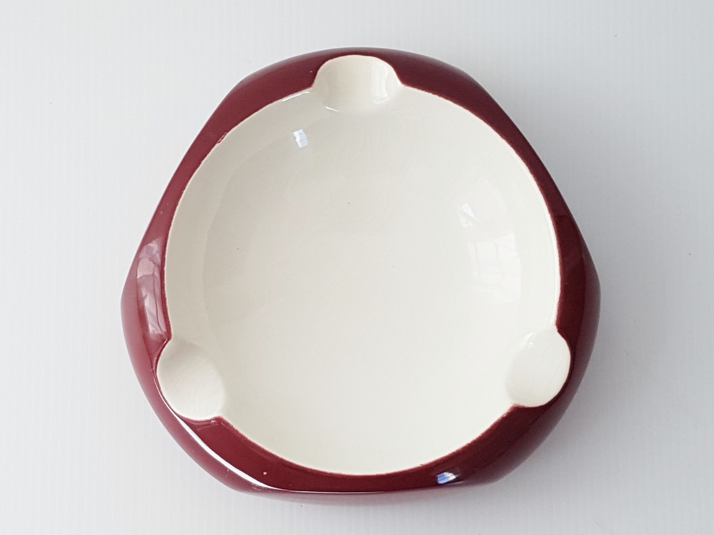Two tone ashtray 1950 ceramic