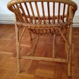 Shell child rattan chair