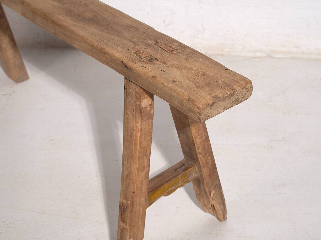 Antique solid wood stool (c.1870) #33