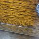 Antique chest of drawers on wheels with wood carving (key top drawer)