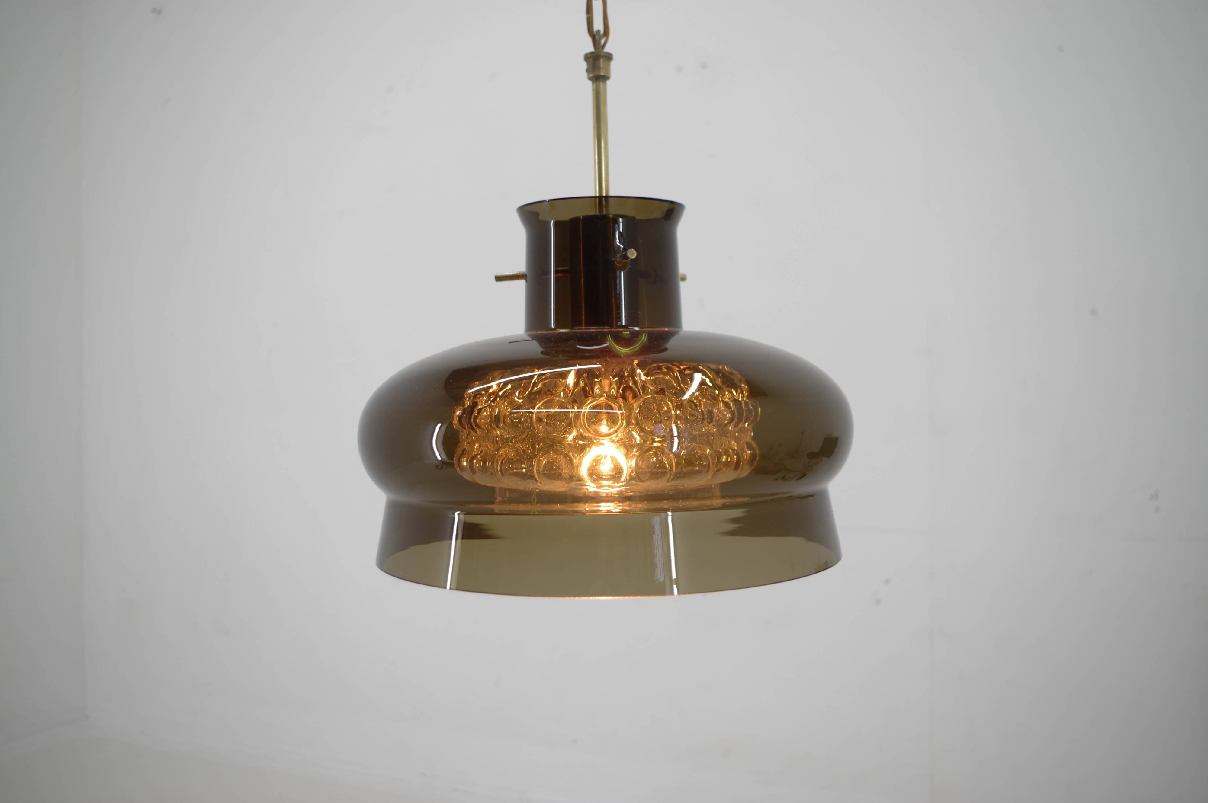 Pendant by Carl Fagerlund for Orrefors, 1970s