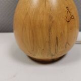 Danish lamp turned in pine wood with the most beautiful markings