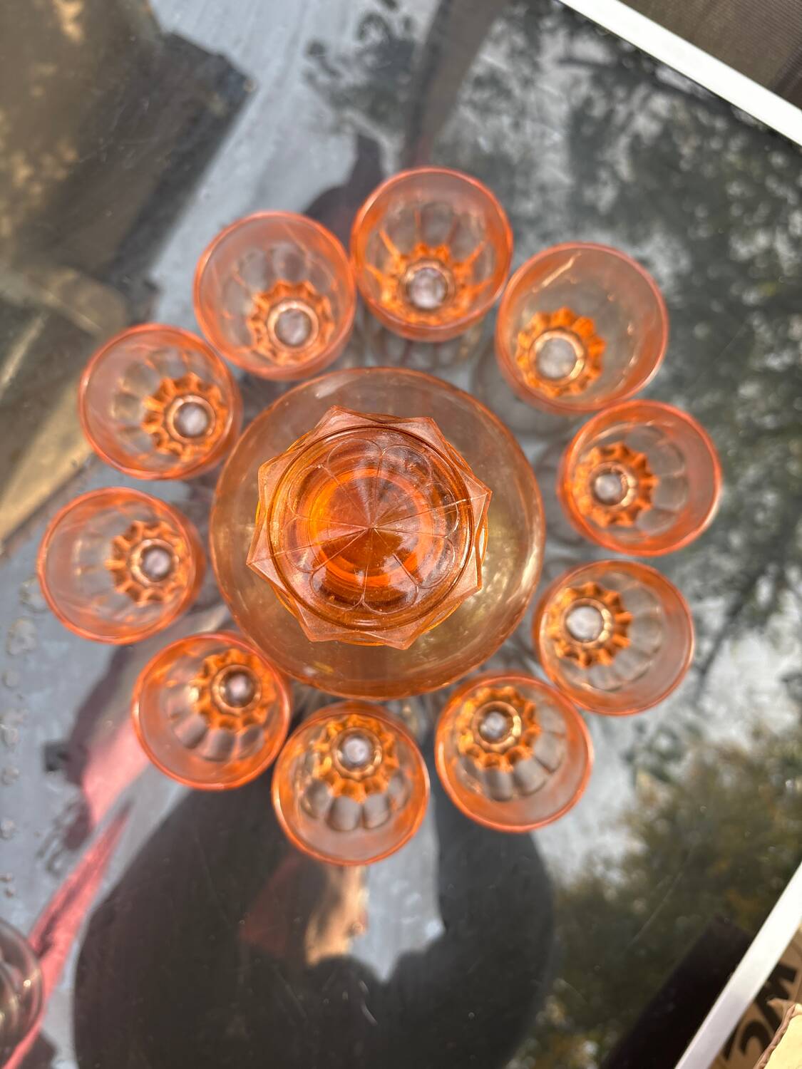 Vintage liqueur service