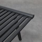 Contemporary slatted wood bench by Stellar Works, 2000s