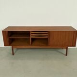 Danish teak tambour door Sideboard by Bernt Petersen 60s