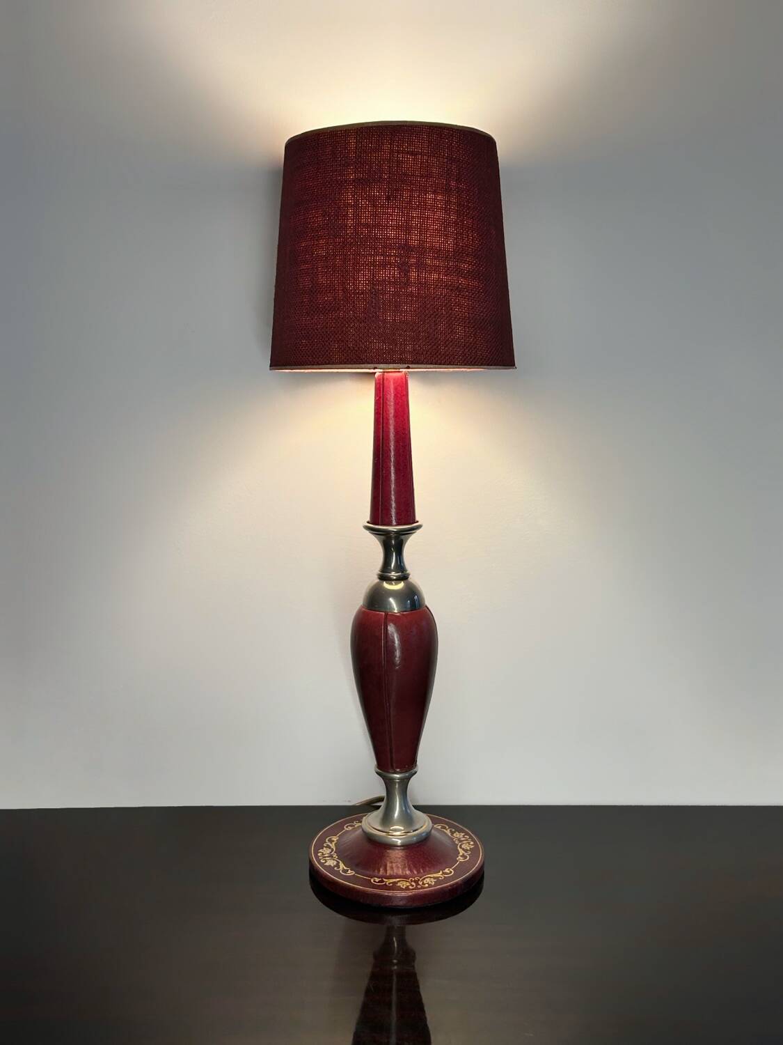 Leather lamp The tanner 60s/70s