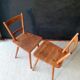 Pair of vintage all-wood chairs by Adolf Schneck for Schaffer, Germany 1947