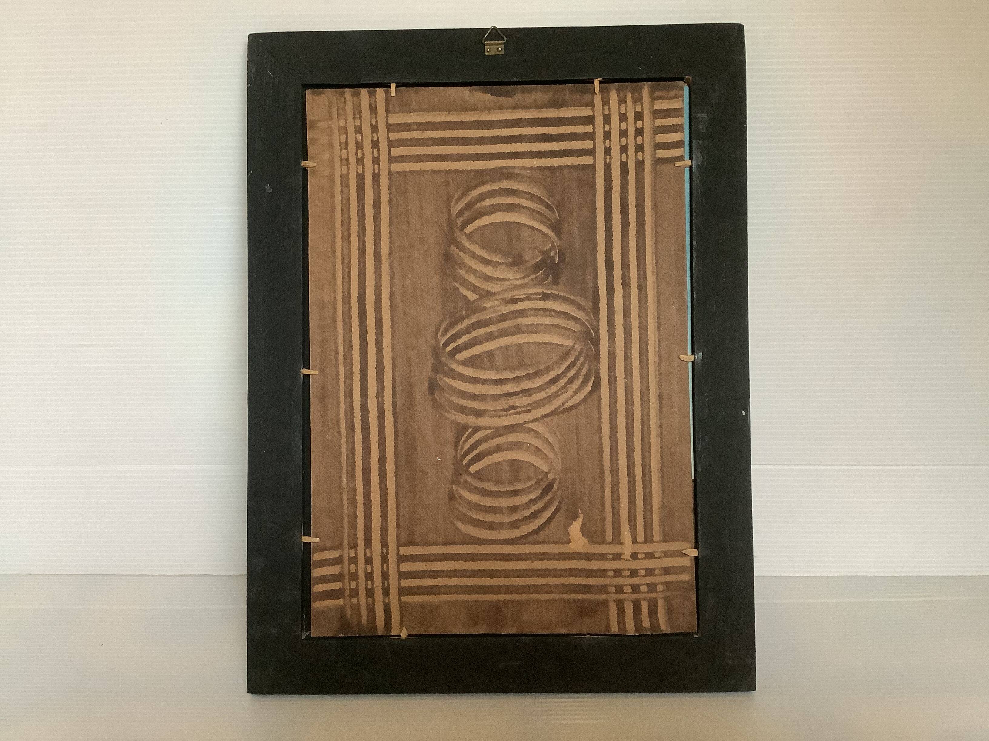 Frame painting on glass reverse painting fixed under glass Saint Éloi