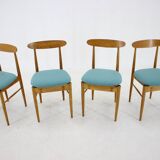 1960s Alan Fuchs 4 Rare Dining Chairs for ULUV, Czechoslovakia