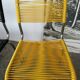 Set de 3 chaises scoubidou vintage