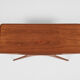 Midcentury danish smile coffee table in teak by johannes andersen for silkeborg 1950s