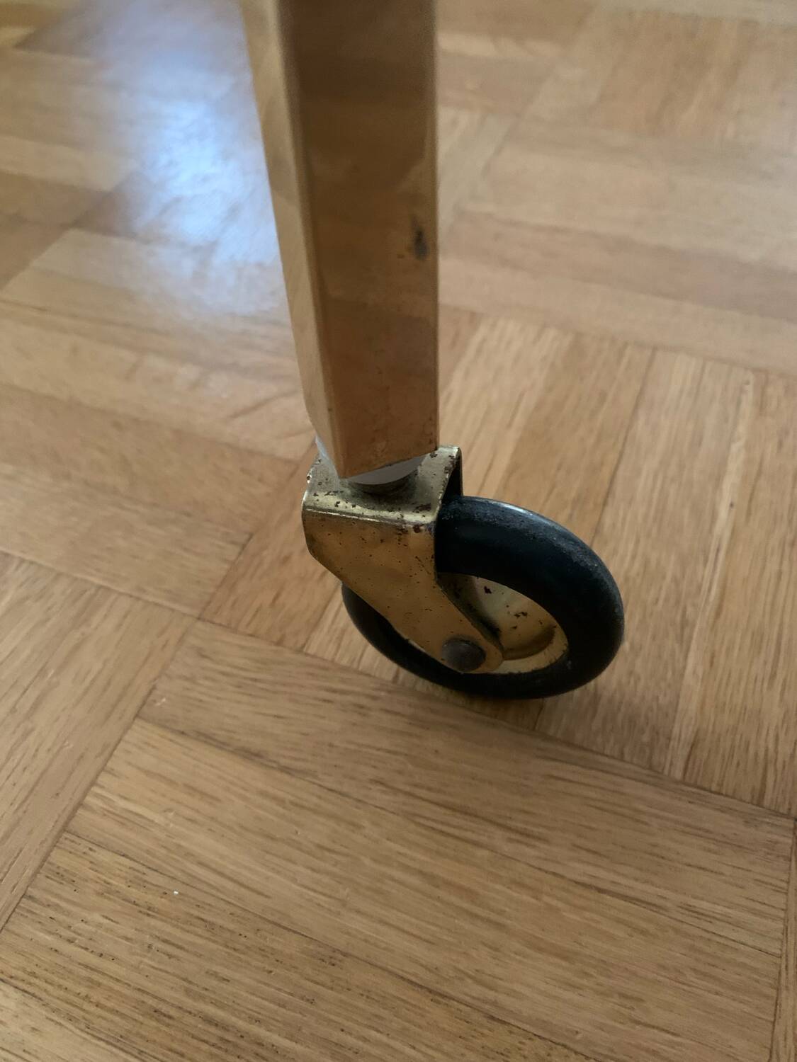 Vintage 60's vinyl side table/coffee table