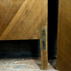 Pair of Louis XV curved beds all faces in walnut bramble and precious wood
