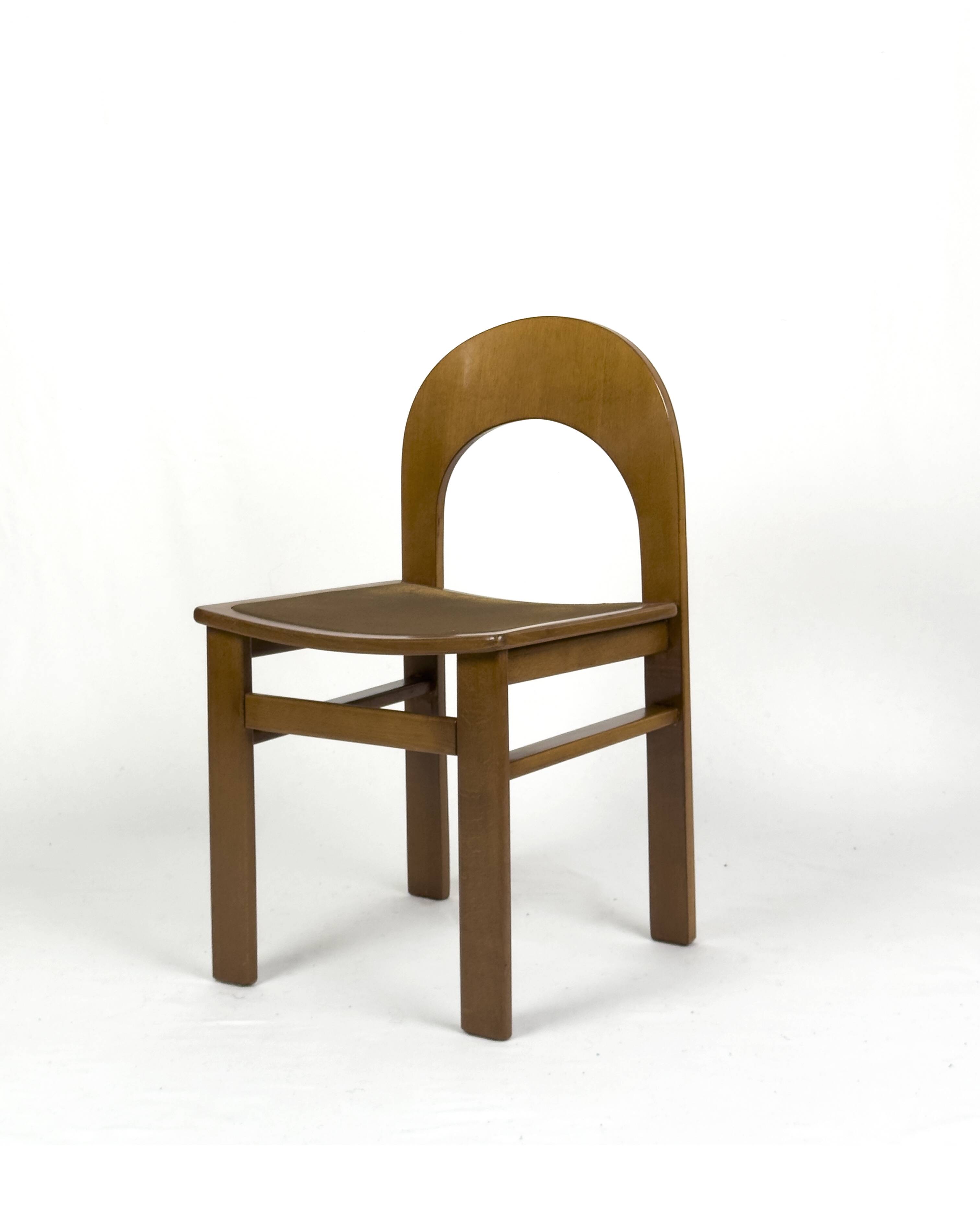 Set of 4 Arcadia chairs by Adalberto Caraceni for Tagliabue, Italy 1970s