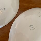 2 iron earthenware dishes