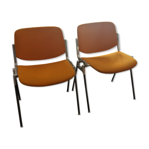 2 chaises DSC106 de giancarlo - piretti castelli
